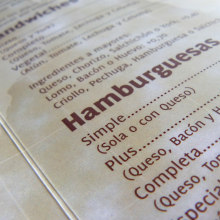 Carta menú . Un proyecto de Diseño de David - 11.07.2011