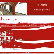 Pagina web. Design project by Marcos Silva - 07.12.2011