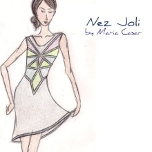 Nez Joli (casual). Design, and Traditional illustration project by Nez Joli by Maria Casar - 07.23.2011