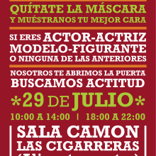 Cartel Macrocasting 2 Shakes Productions. Un proyecto de Diseño, Publicidad, Cine, vídeo y televisión de Dámaris Muñoz Piqueras - 25.07.2011