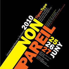 Cartel Nonpareil - Jornadas Tipográficas.  projeto de David Ortega - 25.07.2011