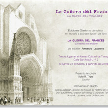 Invitación libro publicado . Design projeto de Eva Domingo Rojas - 03.08.2011