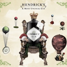 HENDRICK´S GIN. Design, Motion Graphics, and 3D project by Félix Marín Grachitorena - 08.04.2011