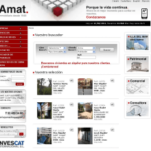 Finques Amat. Projekt z dziedziny Design,  Reklama i UX / UI użytkownika Montse Álvarez - 12.08.2011