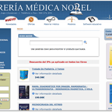 Web de Librería Médica Nobel. Design e Informática projeto de Francisco Javier Molina Gil - 14.08.2011