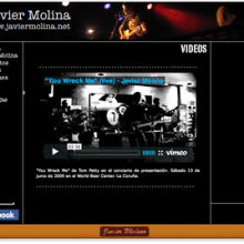 Web de Javier Molina. Design, Music, Film, Video, TV & IT project by Francisco Javier Molina Gil - 08.14.2011