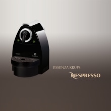 Ilustración de la cafetera de Nespresso. Design e Ilustração tradicional projeto de Marta García - 24.08.2011