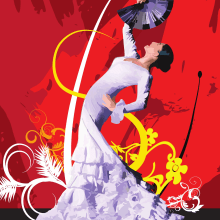 Arte Flamenco. Design, Ilustração tradicional, e Música projeto de Jairo A. Lorenzo Pérez - 31.08.2011