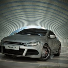 Volkswagen Scirocco 3D. Design, Installations, and 3D project by Jose Luis Rioja - 08.16.2011