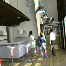 Restaurante El Puerto. Design, and 3D project by Ramon Artime - 09.01.2011