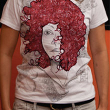 Diseño de Camisetas. Design e Ilustração tradicional projeto de Eva Torres // AkaiRingo - 13.09.2011