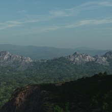 The Mountains and the forest. Ilustração tradicional, Cinema, Vídeo e TV, e 3D projeto de Ruben Roldan Crespo - 14.09.2011