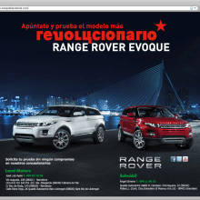 Web - Landing Page Range Rover. Un proyecto de Diseño de Luis Moreno - 20.09.2011