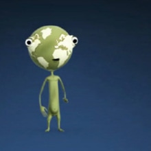 Earth 5 sec animation. Traditional illustration, Motion Graphics, Film, Video, TV, UX / UI, and 3D project by Green Van - 09.21.2011