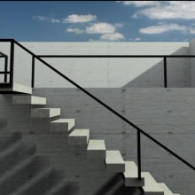 3D Tadao Ando. Design, Instalações, e 3D projeto de María Villar - 28.09.2011