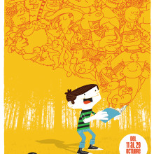 afiche mundo vineta 1. Un proyecto de Diseño e Ilustración tradicional de kapitan ketchup - 21.10.2011