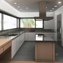 Infografía 3D Cocina. Un proyecto de Diseño, Instalaciones y 3D de IngenioVirtual - 06.11.2011