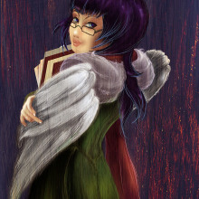 Office Angel. Traditional illustration & IT project by Kinga - 11.06.2011