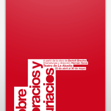 Proyecto de cartel y folleto para Teatro de La Abadía. Un proyecto de Diseño de Cora Carrasco - 14.11.2011