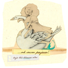El cisne. Traditional illustration project by Daniel Camilo Vargas Barrios - 11.15.2011