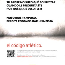El código atlético. Design, and Advertising project by luis gómez muñoz - 11.26.2011