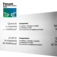 Forum Barcelona 2004 | Gráfica para la exposición de Fundación Telefónica. Un proyecto de Diseño de MÓNICA BENITO ACÍN - 29.09.2011
