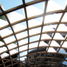 Wood Gridshell Pavilion - Roma. Un projet de Design , Programmation , et 3D de arquiviz - 05.12.2011