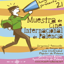 Propuesta cartel Muestra de cine de Palencia. Ilustração tradicional projeto de Virgilio Creativo - 06.12.2011