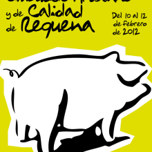 Cartel ganador Feria embutido de Requena 2012. Un proyecto de Ilustración tradicional de Virgilio Creativo - 06.12.2011