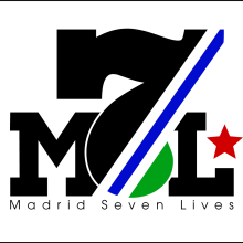 Madrid seven Lives Logo. Design, Traditional illustration, and Advertising project by Nando Feito Baena - 12.06.2011