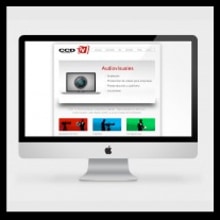 Web CCDtv Producciones. Projekt z dziedziny Design,  Reklama, Informat i ka użytkownika Sonia Palomar Marquez - 12.12.2011