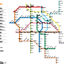 Infografía: Metro DF.  projeto de Ilusma Diseño - 13.12.2011