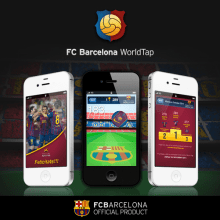 FC Barcelona WorldTap. Design, and Traditional illustration project by Josep Segarra - 12.22.2011