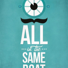 In the same boat. Traditional illustration project by mimology - 12.23.2011