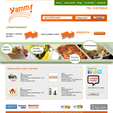 página web de Yamm. Design project by Gupo - 12.29.2011