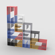 Estantería Edu. Un proyecto de Diseño y 3D de yesika aguin gomez - 04.01.2012