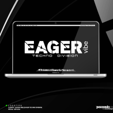 Logotipo: Eager Techno Division. Design project by KikeNS - 01.05.2012