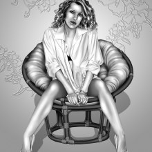 Carmen. Design, and Traditional illustration project by Carlos Venegas Parra - 01.10.2012