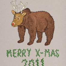 MERRY XMAS 2011. Design, and Traditional illustration project by Manuel Griñón Montes - 01.10.2012