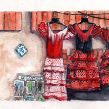 worldwide watercolor. Traditional illustration project by Ale Michel - 01.10.2012
