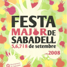 Fiesta Mayor de Sabadell Cartel Ein Projekt aus dem Bereich Design und Werbung von Annia Bandrés Tejada - 11.01.2012