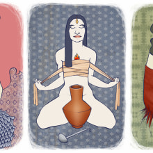 Trilogía de un amor. Projekt z dziedziny Trad, c i jna ilustracja użytkownika Estrella Conde - 12.01.2012