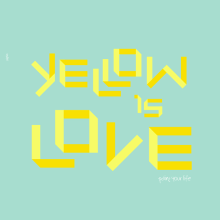 Yellow is love. Een project van  Ontwerp y Traditionele illustratie van Pablo Pighin - 12.01.2012