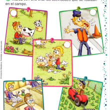 Fichas Educativas. Un proyecto de Diseño, Ilustración tradicional, Publicidad y Motion Graphics de eugenia suárez - 13.01.2012
