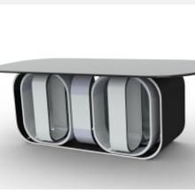 conjunto de mesa y taburetes. Un proyecto de Diseño y 3D de yesika aguin gomez - 15.01.2012