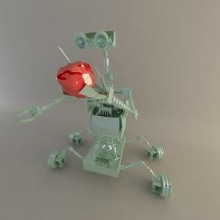 Robot M (promocional). Design, and 3D project by Jose Luis Torres Arevalo - 01.16.2012
