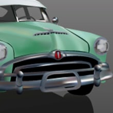 HUDSON HORNET. Design, Traditional illustration, and 3D project by Sergio Díaz - 02.01.2012