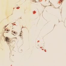 Desnudas (ilustraciones). Design, and Traditional illustration project by Cecilia Sánchez - 01.10.2012