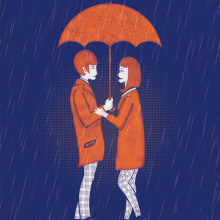 Love in the Rain. Un proyecto de Diseño, Ilustración tradicional y Publicidad de Iván Fernández Rodríguez - 13.02.2012
