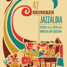Peine del viento. Jazzaldia 2012. Un proyecto de Diseño, Ilustración tradicional, Publicidad y Música de Iván Fernández Rodríguez - 13.02.2012